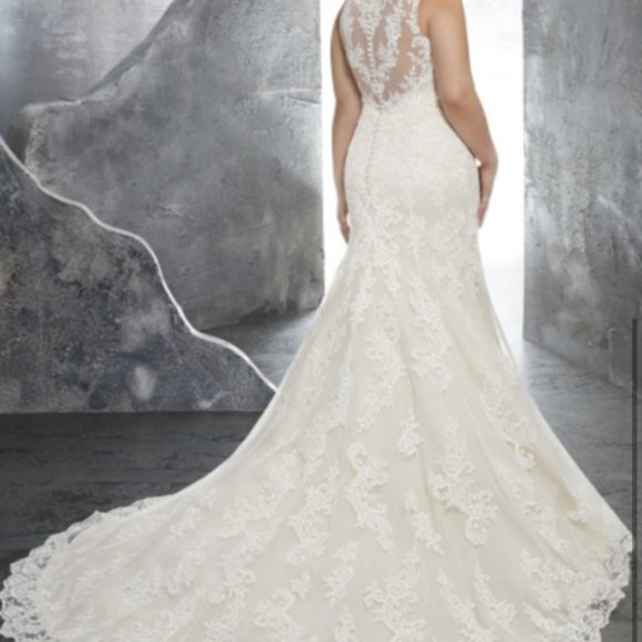 Mori Lee Size 20 Sample Gown Fit & Flare - Picture 4 of 8